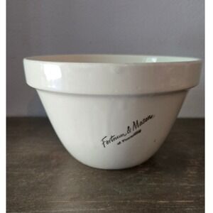 Fortnum & Mason Vintage Cream Ceramic Pudding Basin Mixing Bowl British Made 7in